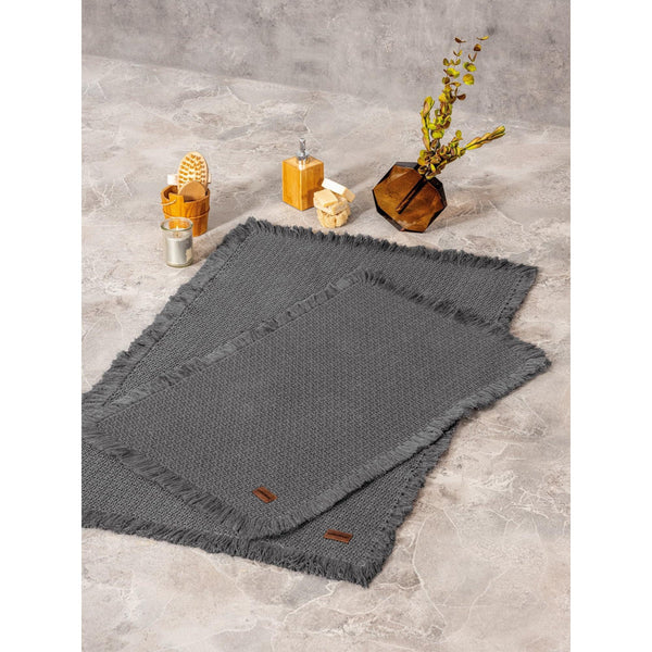 Kupaonski prostirač Postavi (2 kom) Bath Rug - Antracit-Vasdom.hr