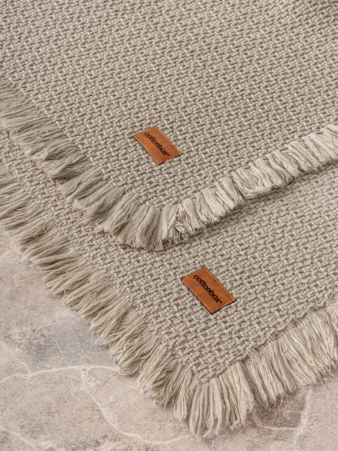 Kupaonski prostirač Postavi (2 kom) Bath Rug - Bež-Vasdom.hr