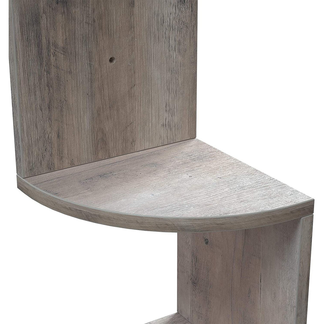 Kutna, zidna polica na 5 razina, cik-cak dizajn, 20 x 20 x 127,5 cm, sivo-bež | VASAGLE-Vasdom.hr