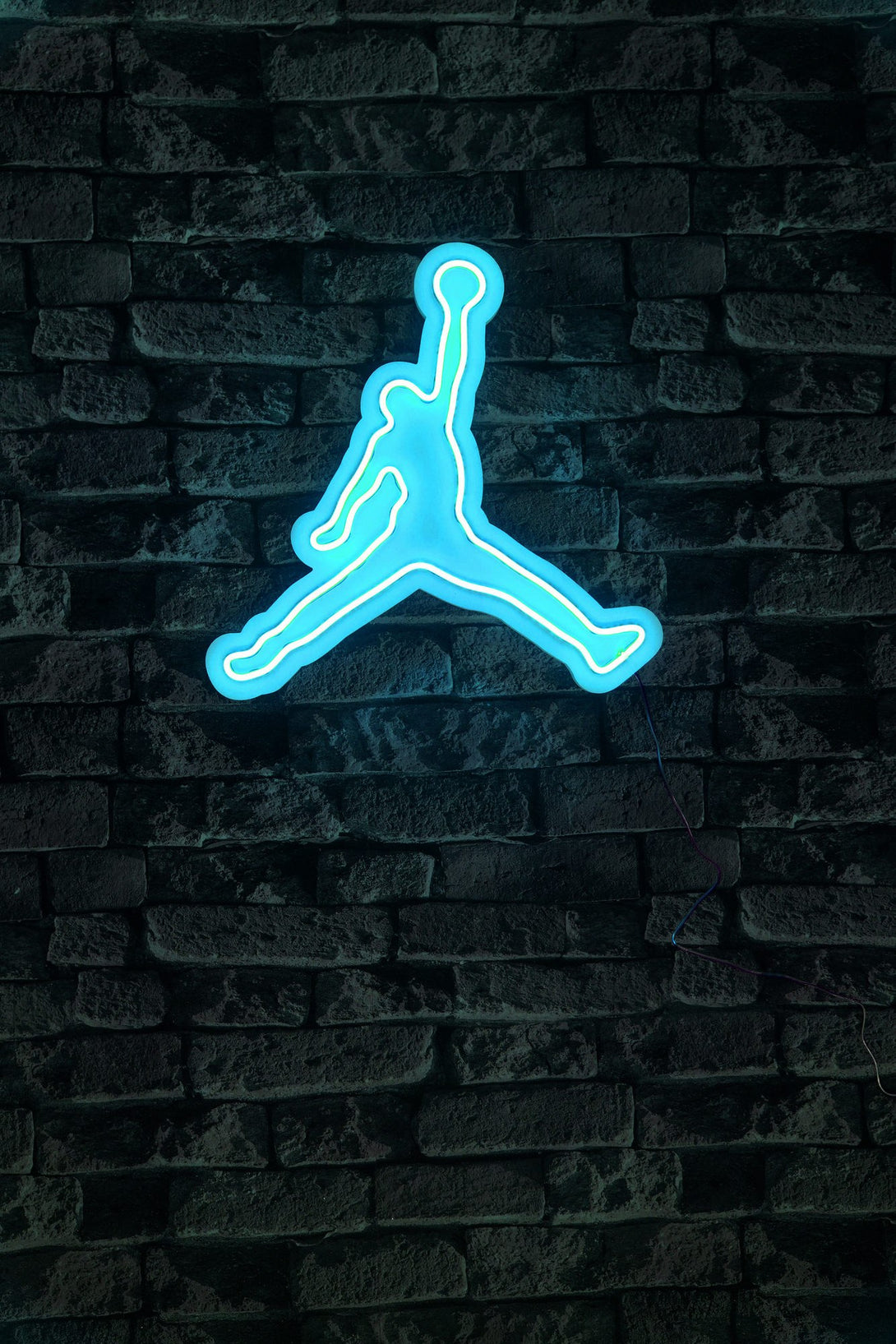 lastična zidna dekoracija s LED rasvjetom, Basketball - Blue-Vasdom.hr