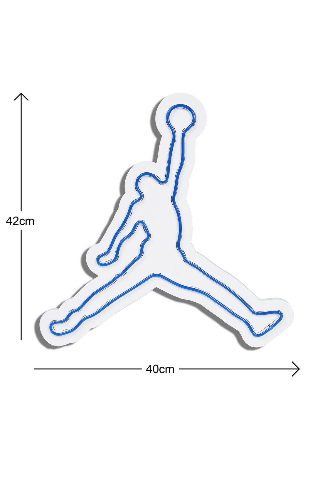 lastična zidna dekoracija s LED rasvjetom, Basketball - Blue-Vasdom.hr