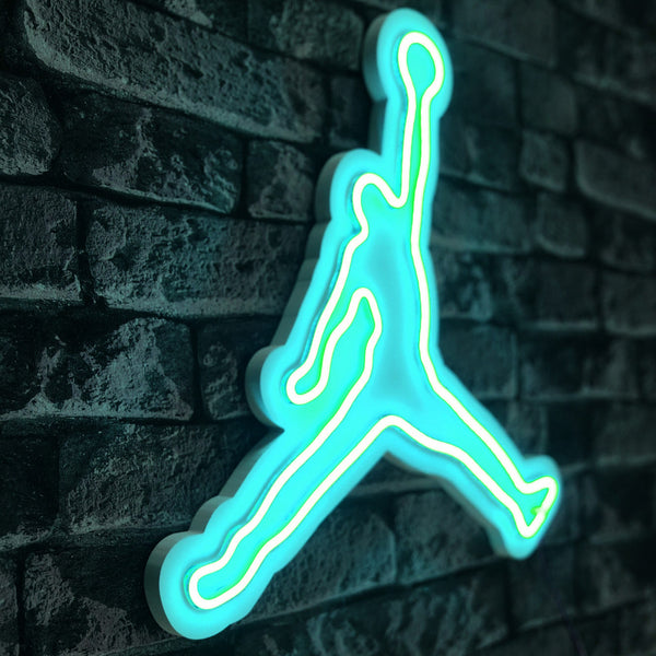 lastična zidna dekoracija s LED rasvjetom, Basketball - Blue-Vasdom.hr
