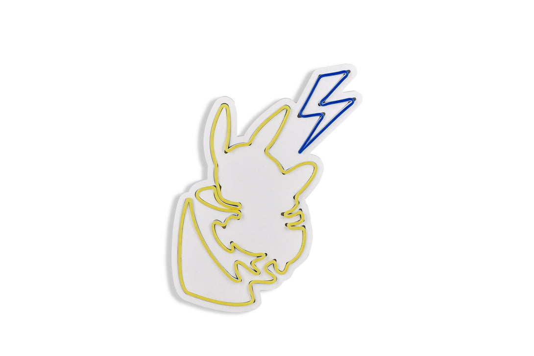 lastična zidna dekoracija s LED rasvjetom, Pikachu - Yellow Blue-Vasdom.hr