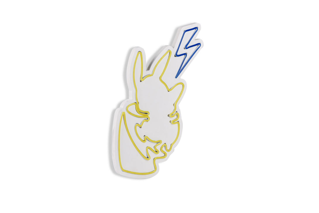 lastična zidna dekoracija s LED rasvjetom, Pikachu - Yellow Blue-Vasdom.hr