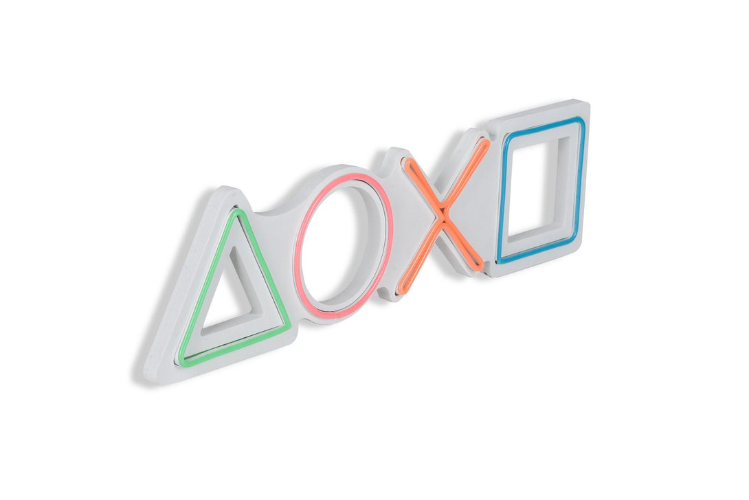 lastična zidna dekoracija s LED rasvjetom, Play Station - Multicolor-Vasdom.hr