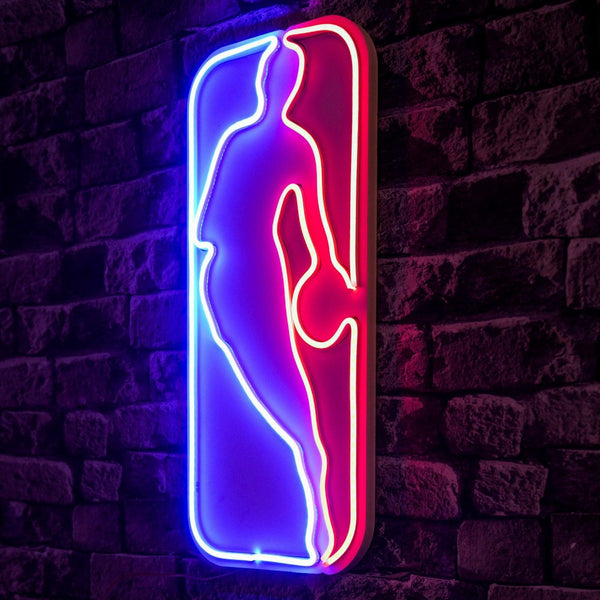 lastična zidna dekoracija s LED rasvjetom, The Logo Jerry West - Multicolor-Vasdom.hr