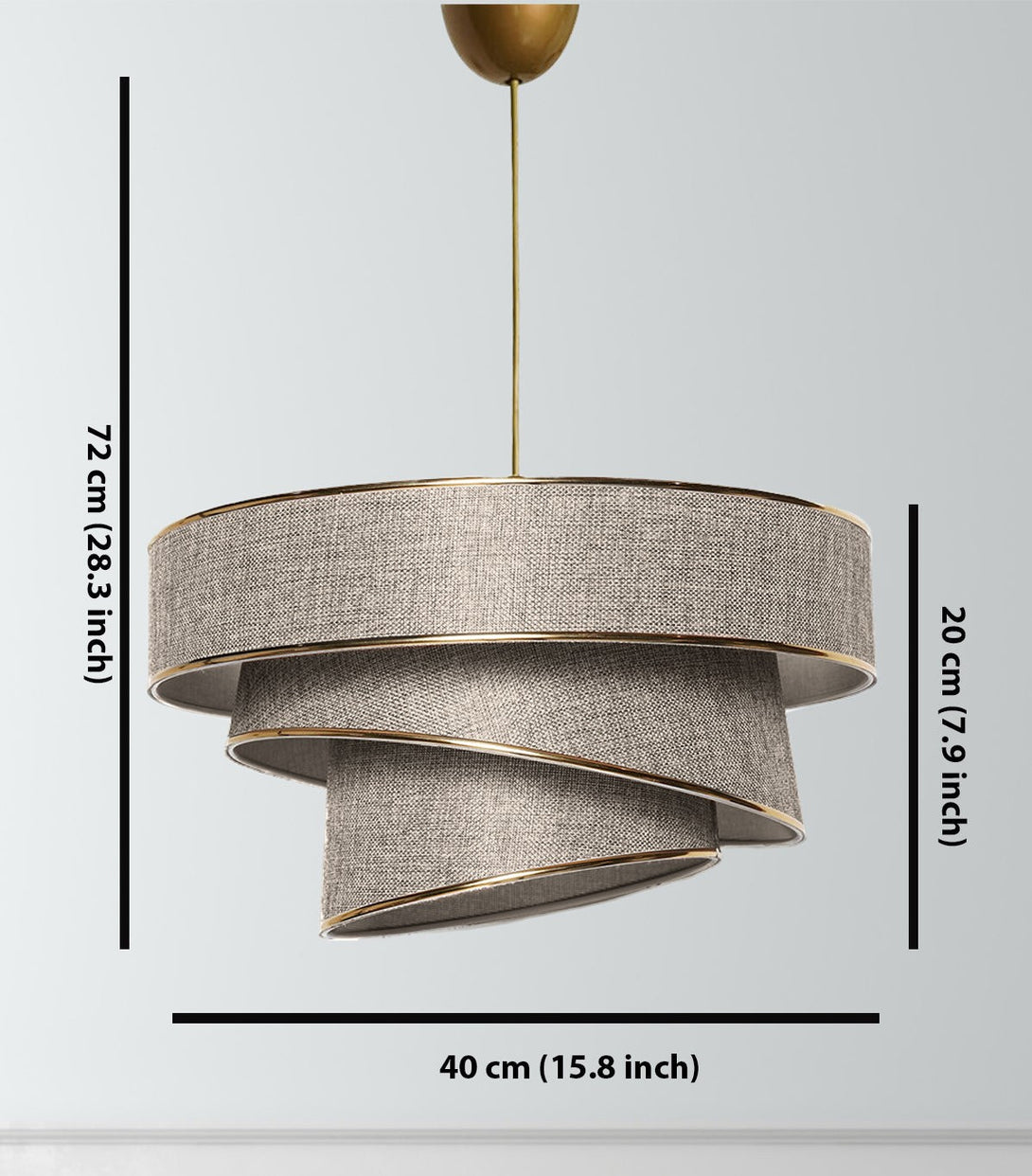 Luster Couper - Beige, Gold-Vasdom.hr