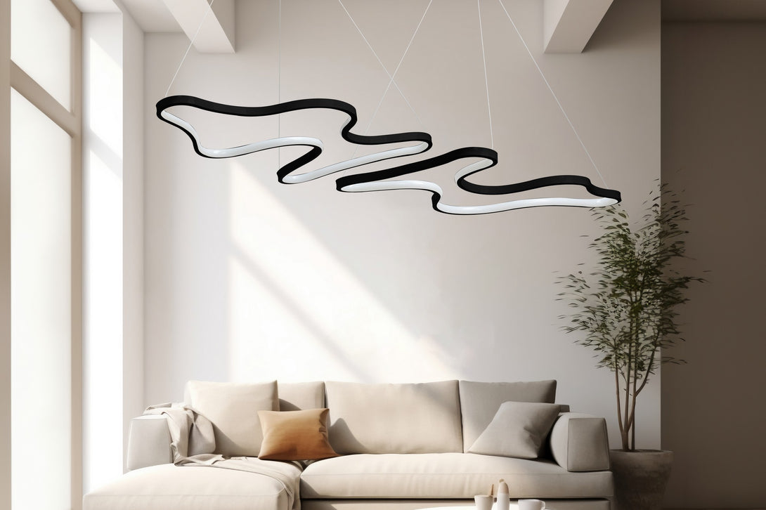 Luster Duple Artisan - Black Body, White Light-Vasdom.hr