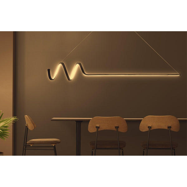 Luster Waterwave - Black Body, Yellow Light-Vasdom.hr