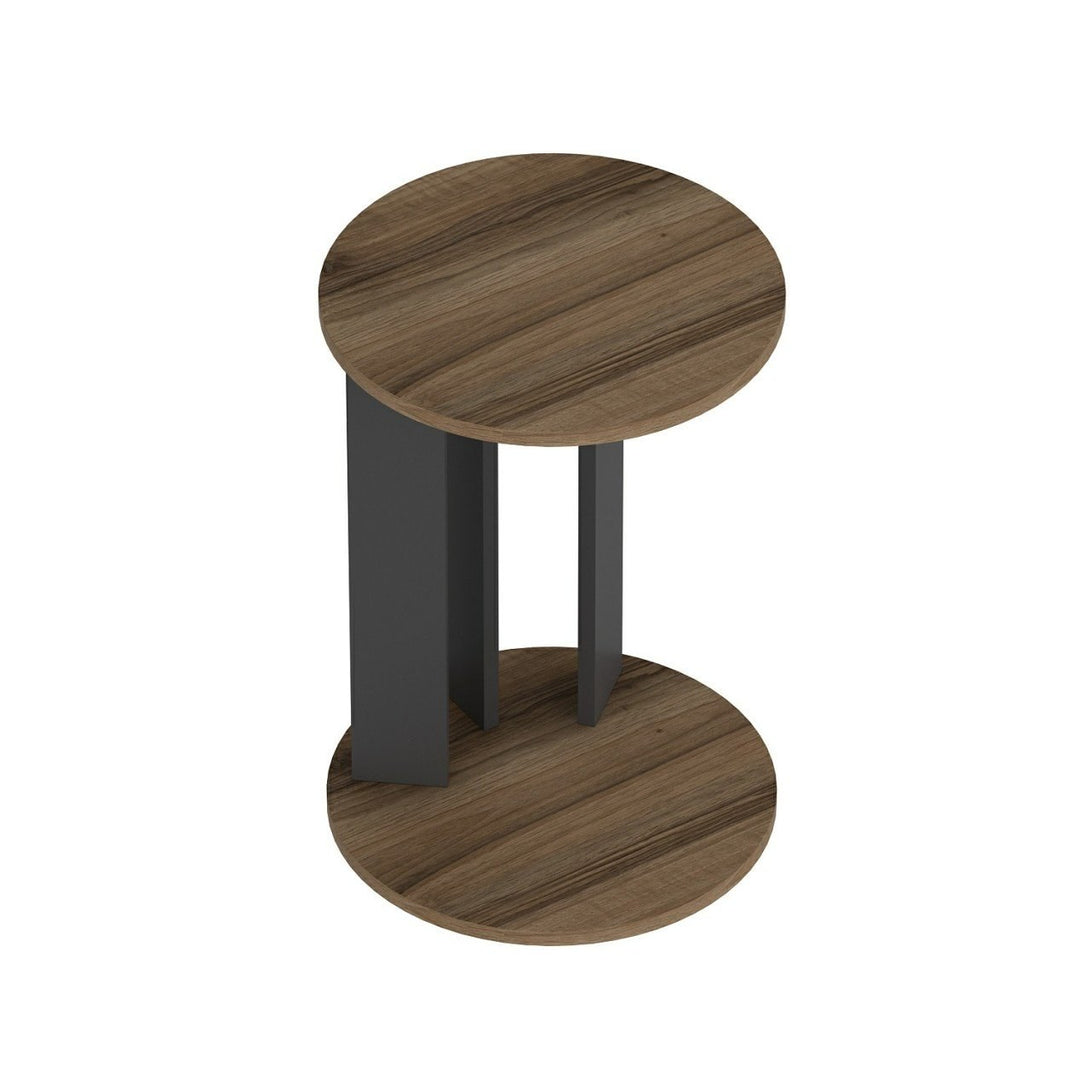 Mali stolić Ema - Walnut, Anthracite-Vasdom.hr