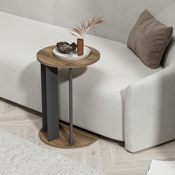 Mali stolić Ema - Walnut, Anthracite-Vasdom.hr