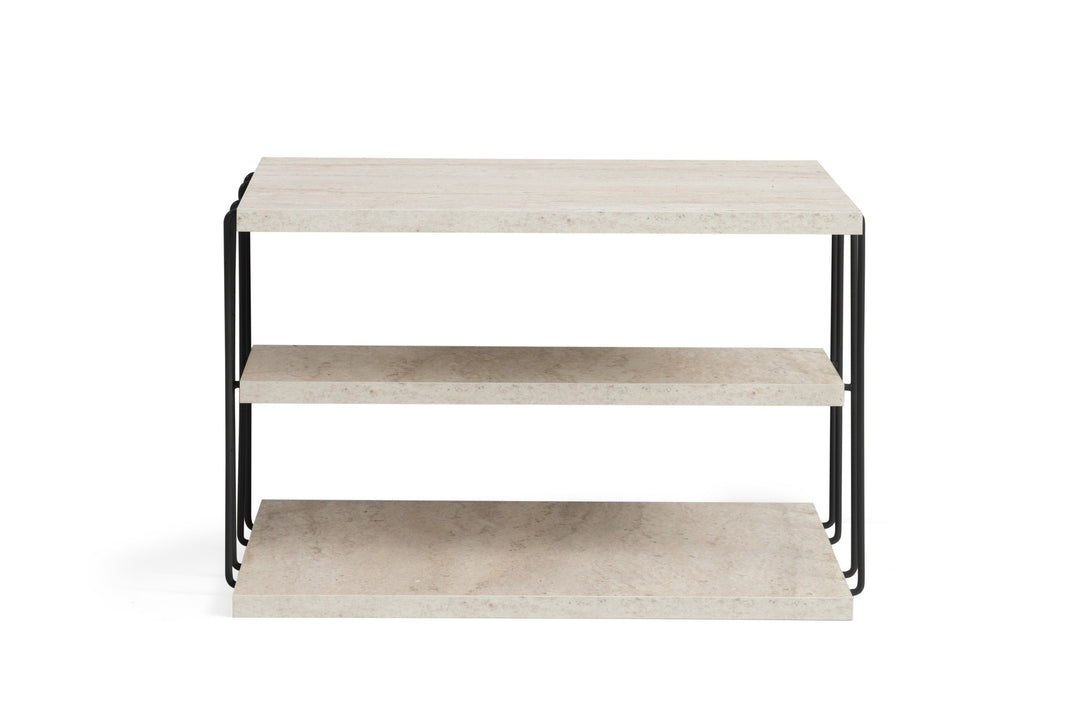Mali stolić Lifon - Black, Travertine-Vasdom.hr
