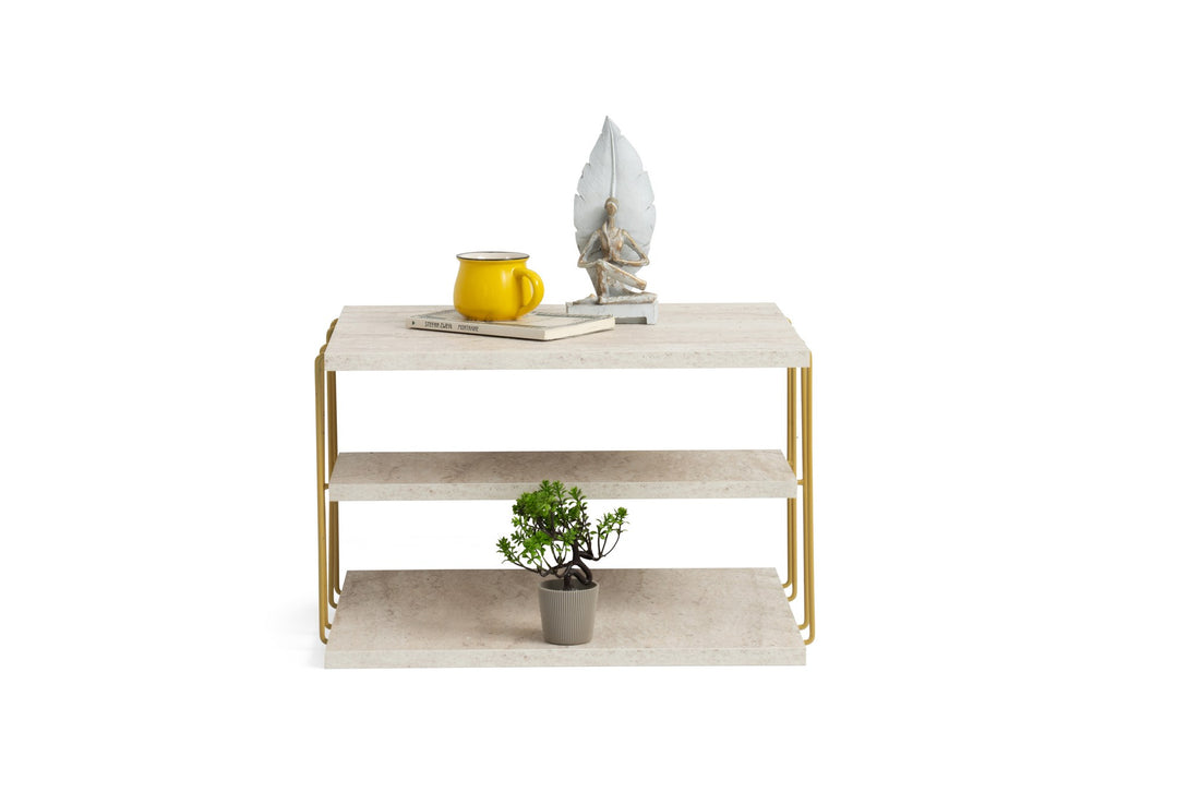 Mali stolić Lifon - Gold, Travertine-Vasdom.hr