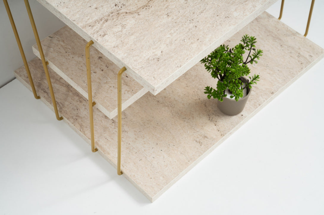 Mali stolić Lifon - Gold, Travertine-Vasdom.hr