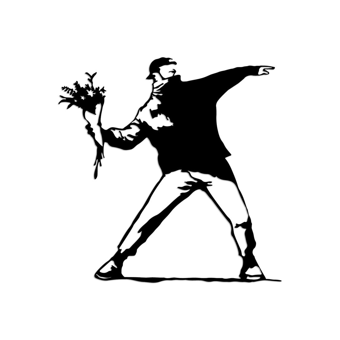 Metalna zidna dekoracija, Banksy Metal 01-Vasdom.hr