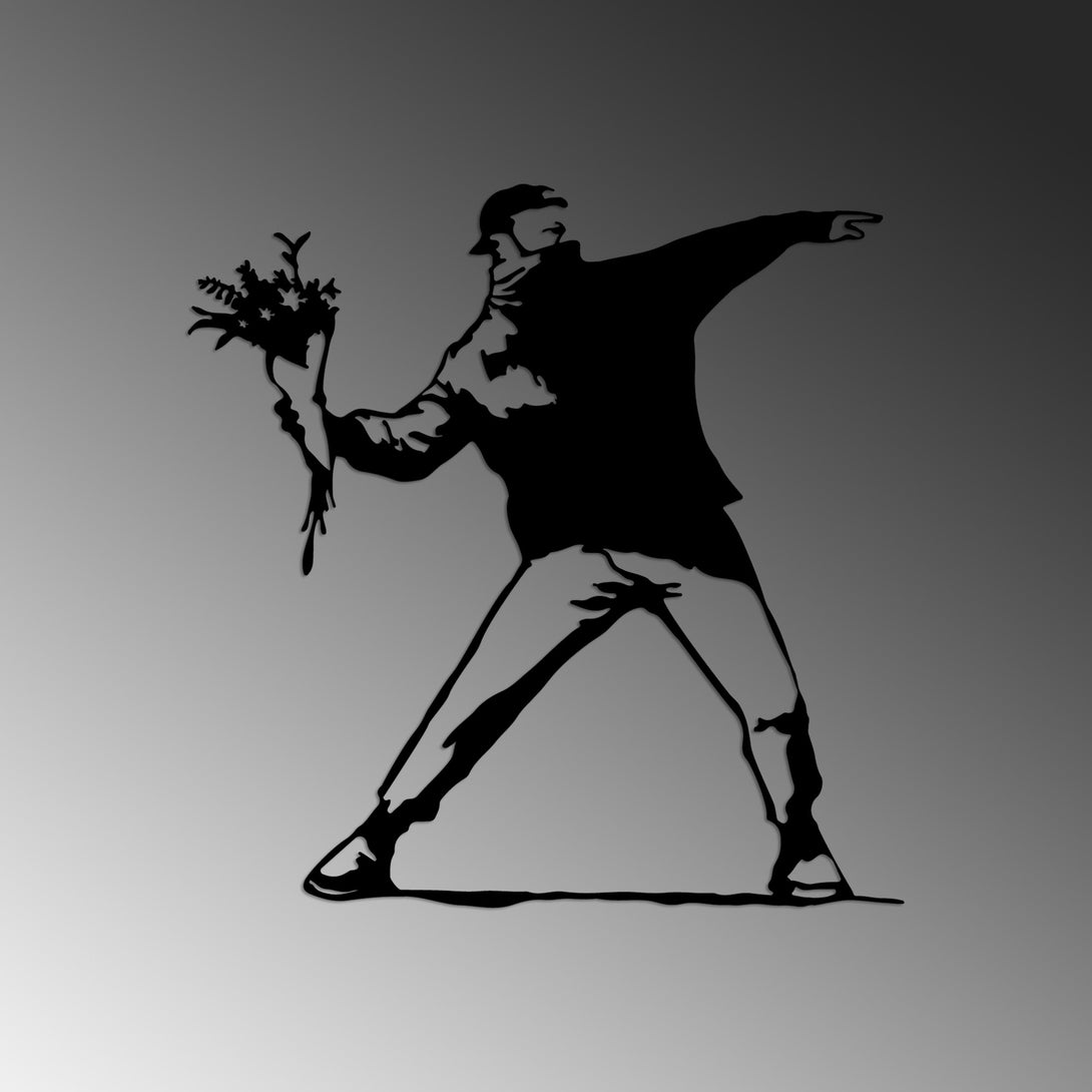 Metalna zidna dekoracija, Banksy Metal 01-Vasdom.hr