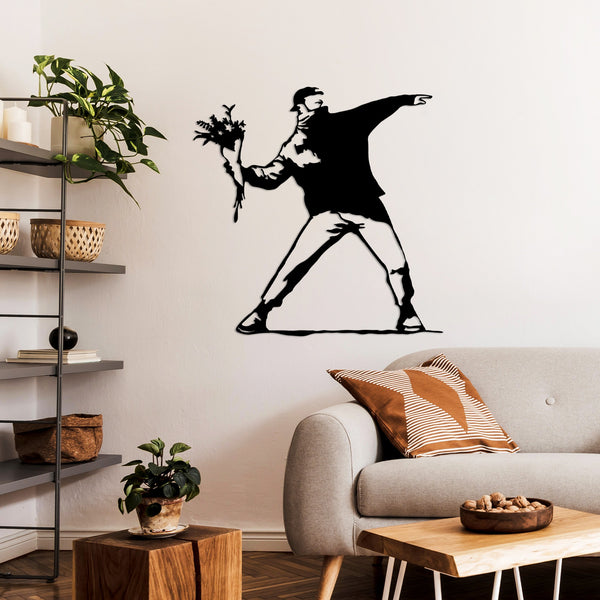 Metalna zidna dekoracija, Banksy Metal 01-Vasdom.hr