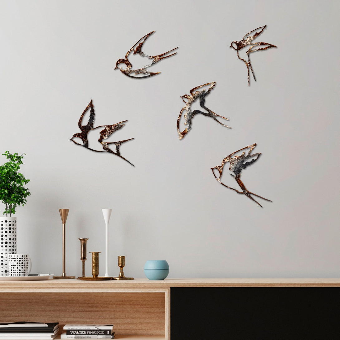 Metalna zidna dekoracija, Birds-2-Vasdom.hr