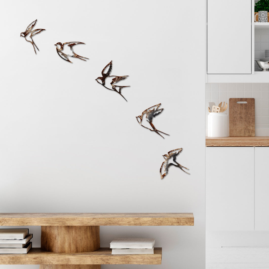 Metalna zidna dekoracija, Birds-2-Vasdom.hr