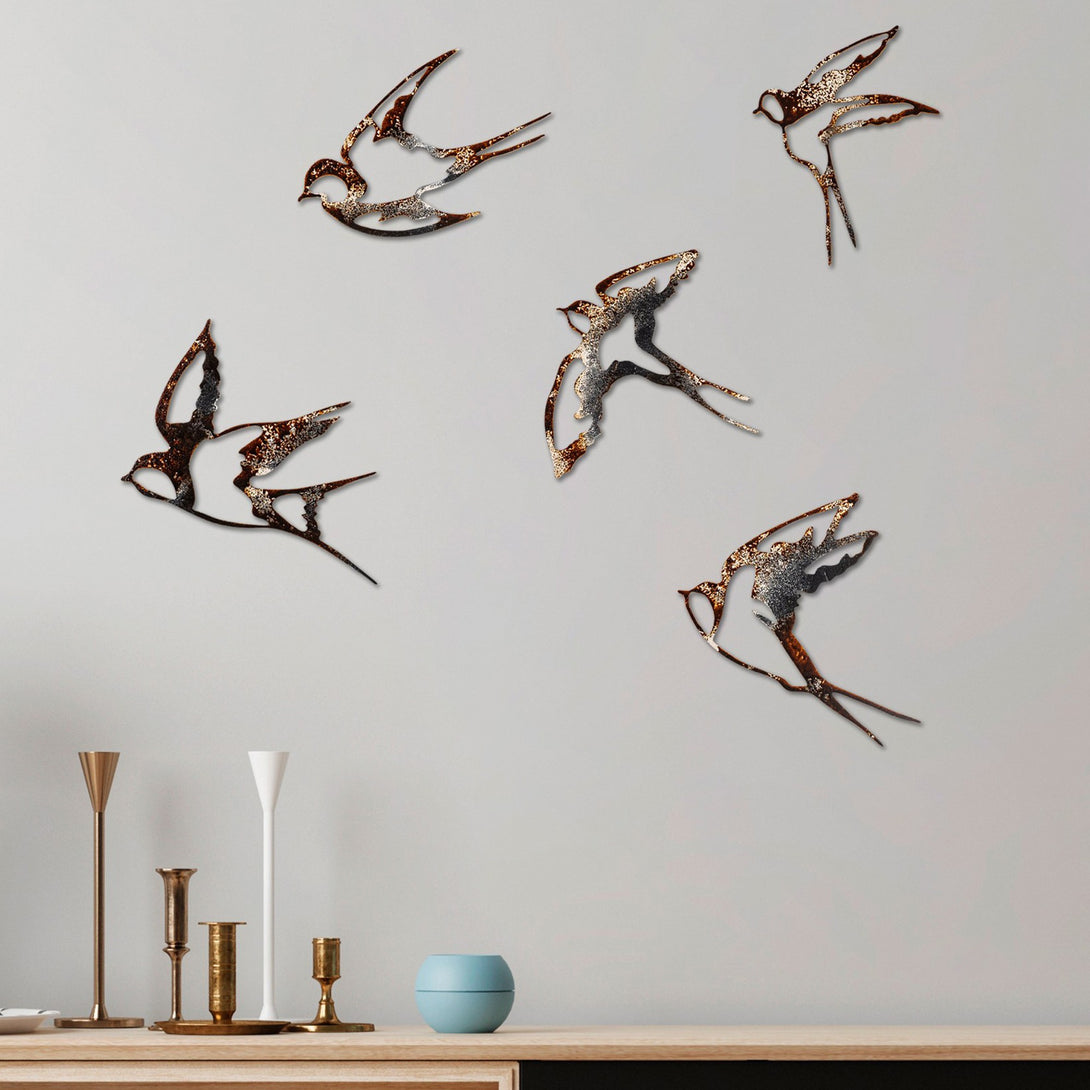 Metalna zidna dekoracija, Birds-2-Vasdom.hr