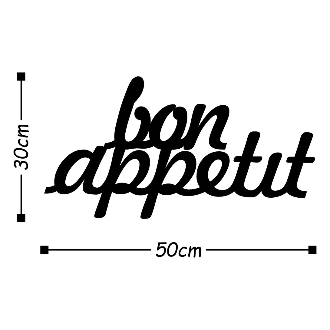 Metalna zidna dekoracija, Bon Appetit 1 - Black-Vasdom.hr