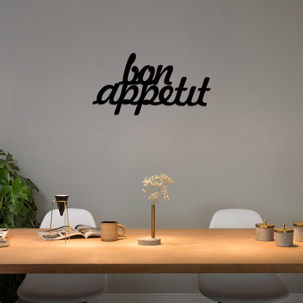 Metalna zidna dekoracija, Bon Appetit 1 - Black-Vasdom.hr