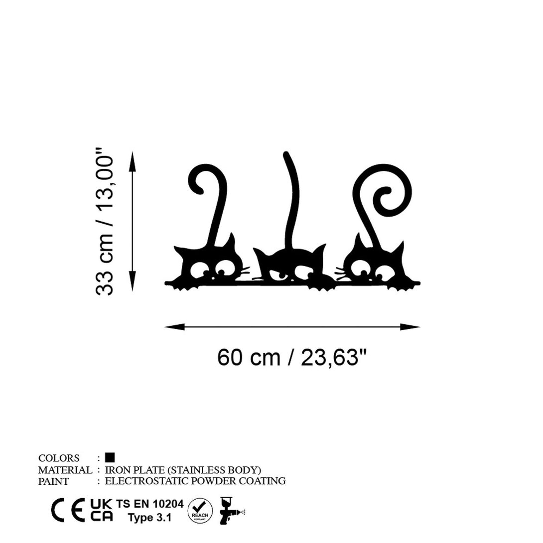 Metalna zidna dekoracija, Cat 5-Vasdom.hr