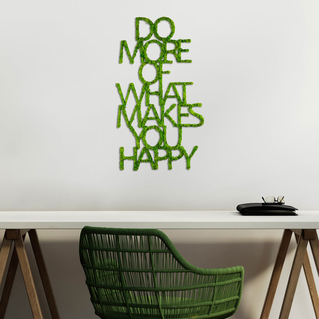 Metalna zidna dekoracija, Do More Of What Makes You Happy-Vasdom.hr