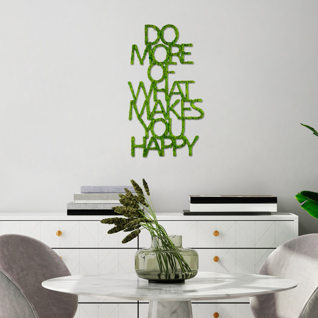 Metalna zidna dekoracija, Do More Of What Makes You Happy-Vasdom.hr