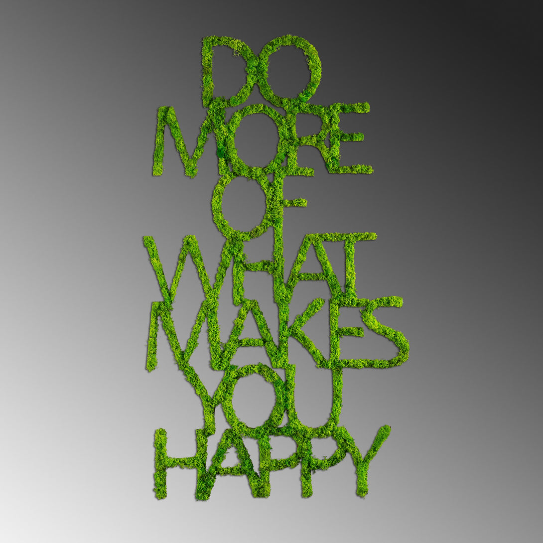 Metalna zidna dekoracija, Do More Of What Makes You Happy-Vasdom.hr