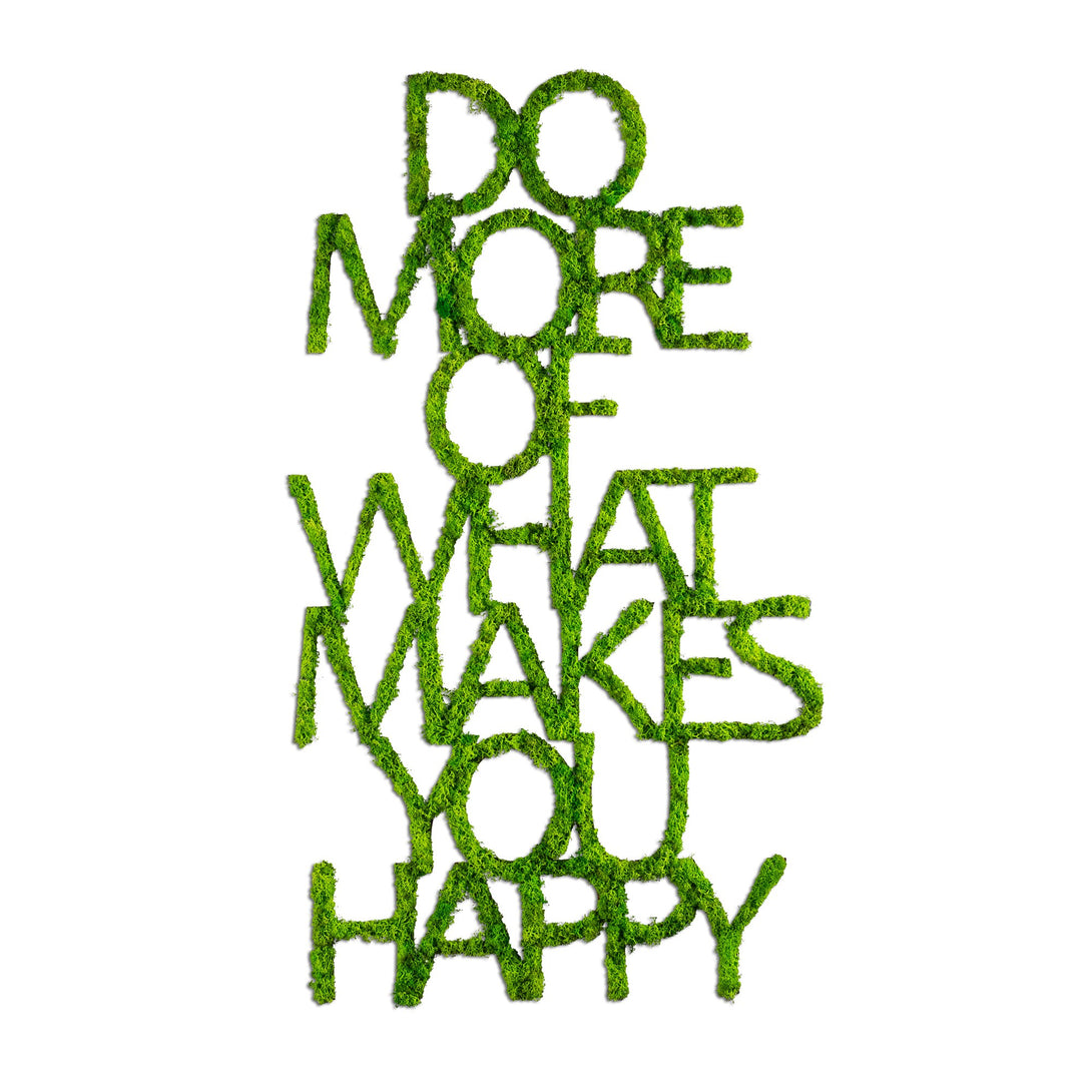 Metalna zidna dekoracija, Do More Of What Makes You Happy-Vasdom.hr