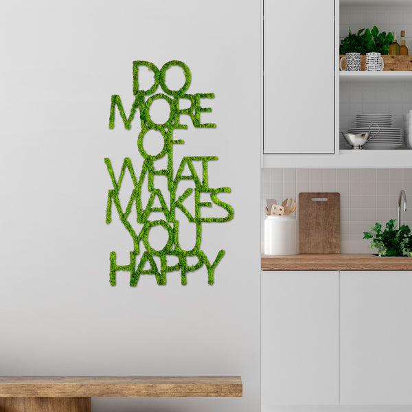 Metalna zidna dekoracija, Do More Of What Makes You Happy-Vasdom.hr