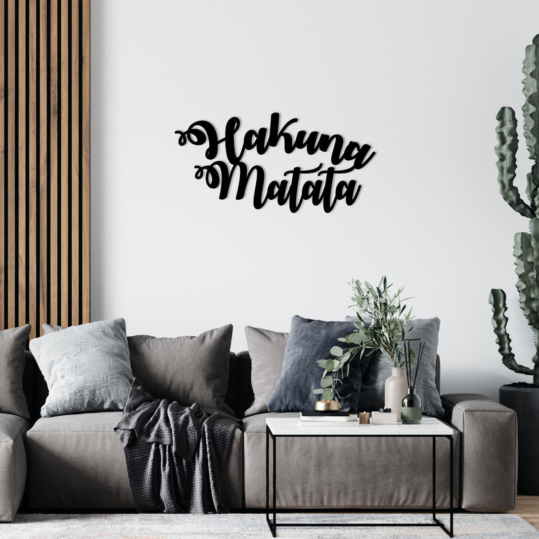 Metalna zidna dekoracija, Hakuna Matata-Vasdom.hr