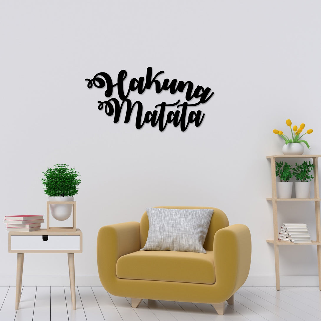Metalna zidna dekoracija, Hakuna Matata-Vasdom.hr