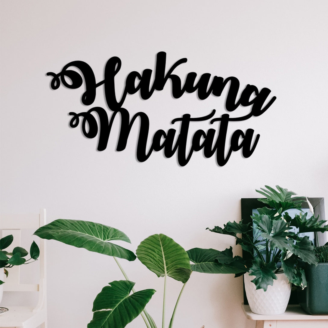 Metalna zidna dekoracija, Hakuna Matata-Vasdom.hr