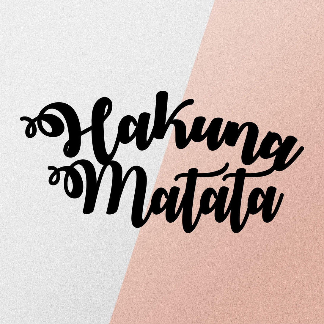 Metalna zidna dekoracija, Hakuna Matata-Vasdom.hr