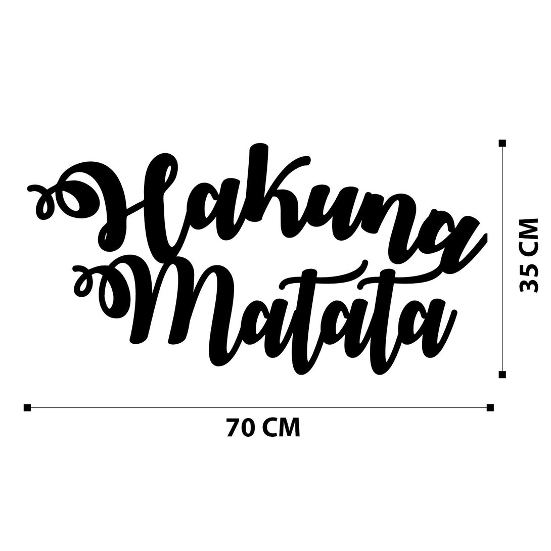 Metalna zidna dekoracija, Hakuna Matata-Vasdom.hr
