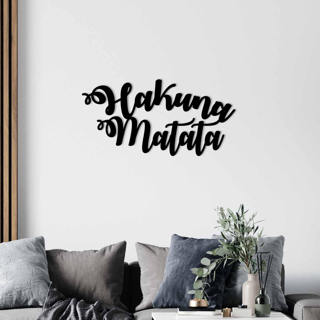 Metalna zidna dekoracija, Hakuna Matata-Vasdom.hr
