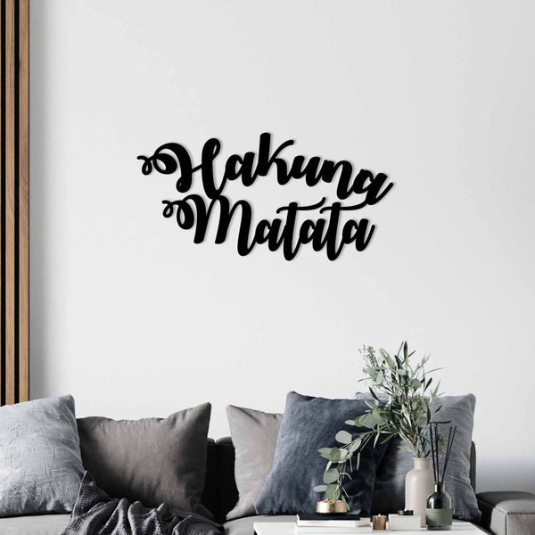 Metalna zidna dekoracija, Hakuna Matata-Vasdom.hr