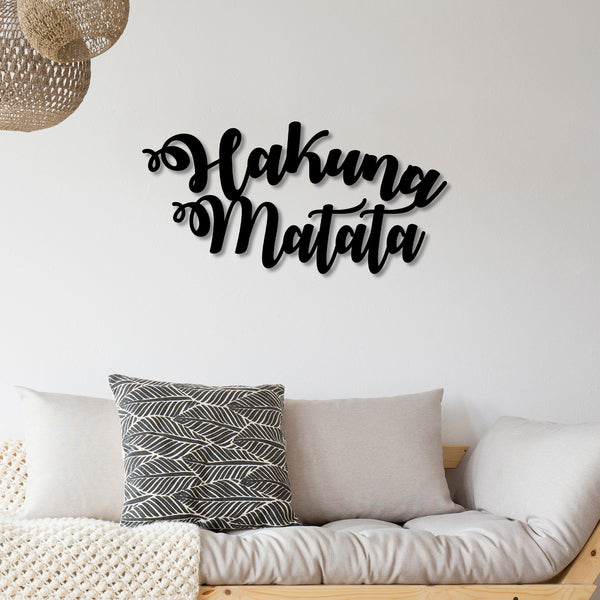 Metalna zidna dekoracija, Hakuna Matata-Vasdom.hr