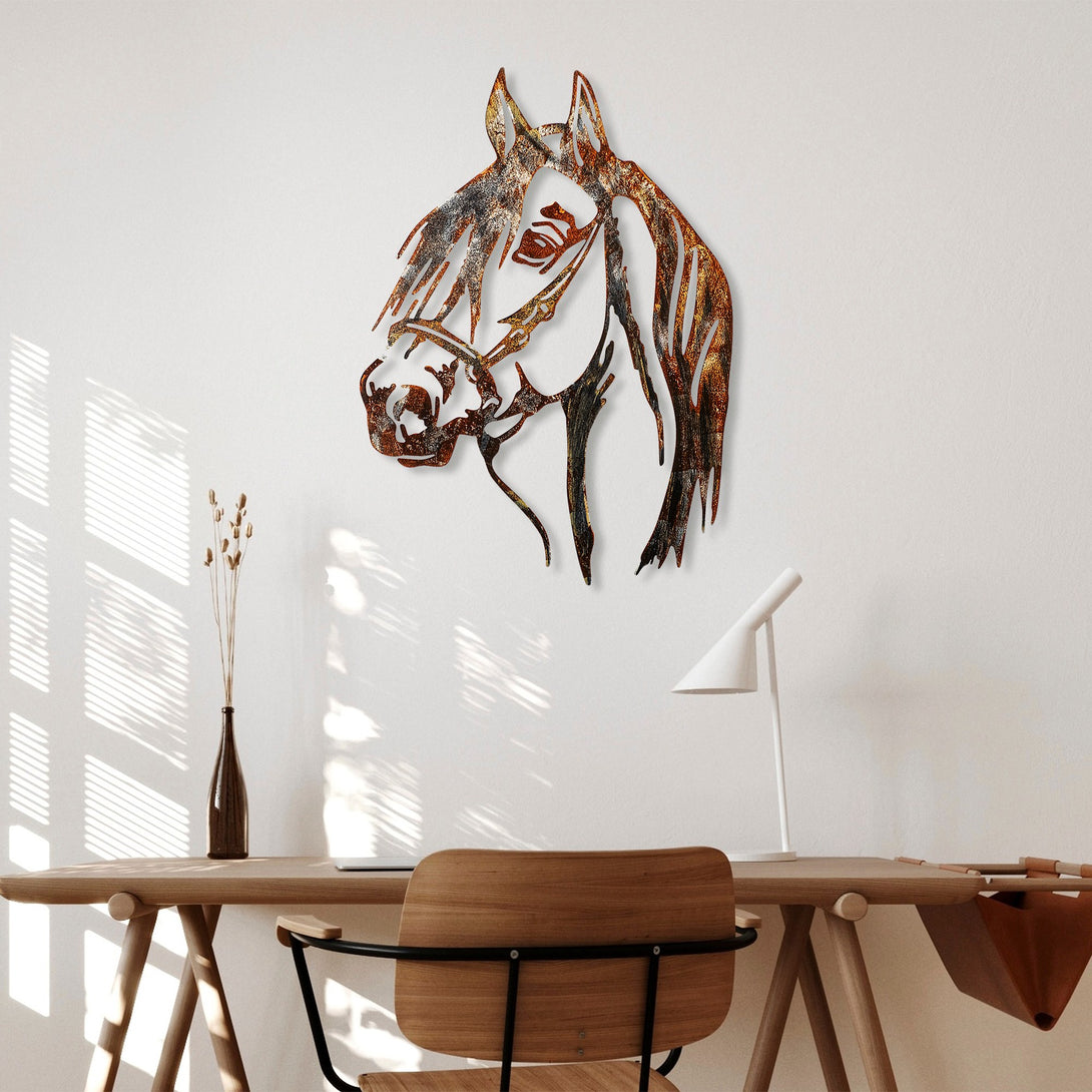 Metalna zidna dekoracija, Horse - 3-Vasdom.hr