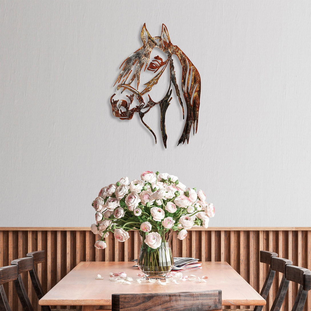 Metalna zidna dekoracija, Horse - 3-Vasdom.hr