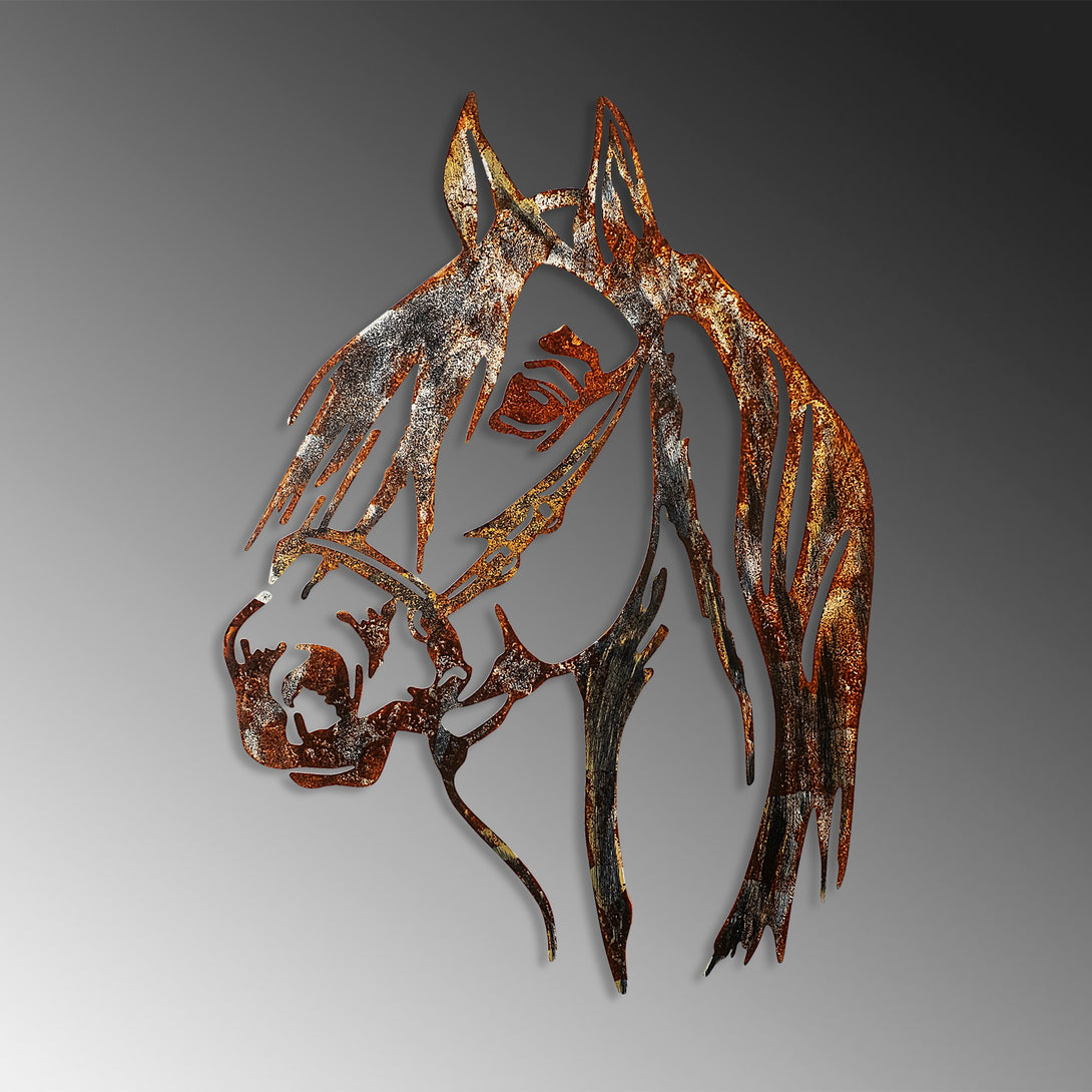 Metalna zidna dekoracija, Horse - 3-Vasdom.hr
