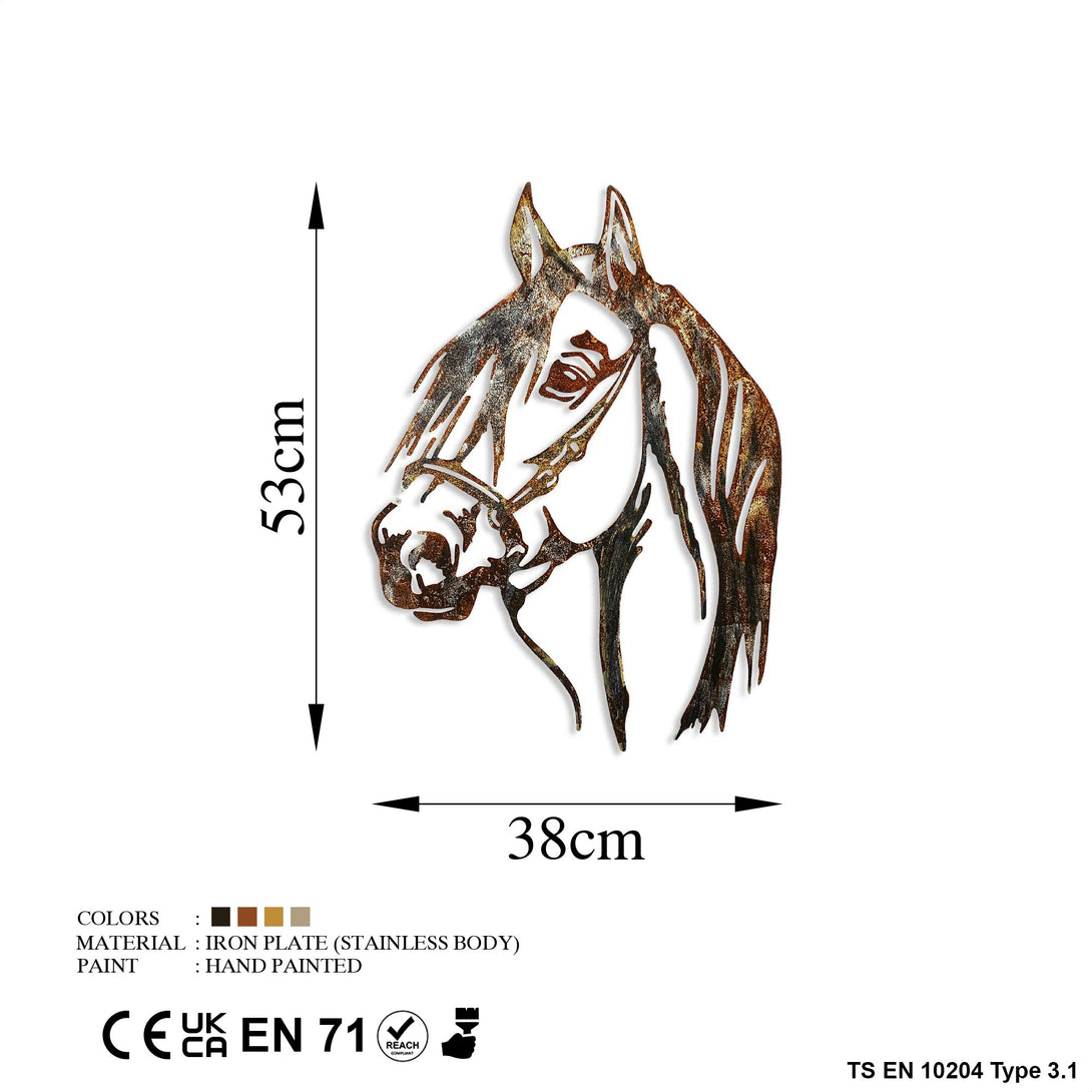 Metalna zidna dekoracija, Horse - 3-Vasdom.hr