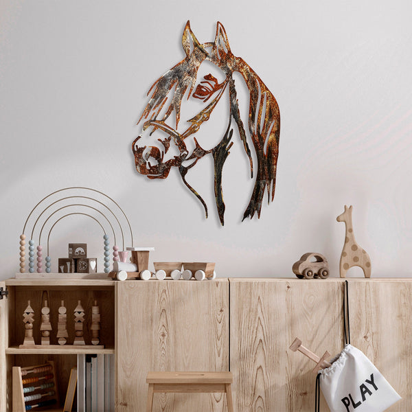 Metalna zidna dekoracija, Horse - 3-Vasdom.hr