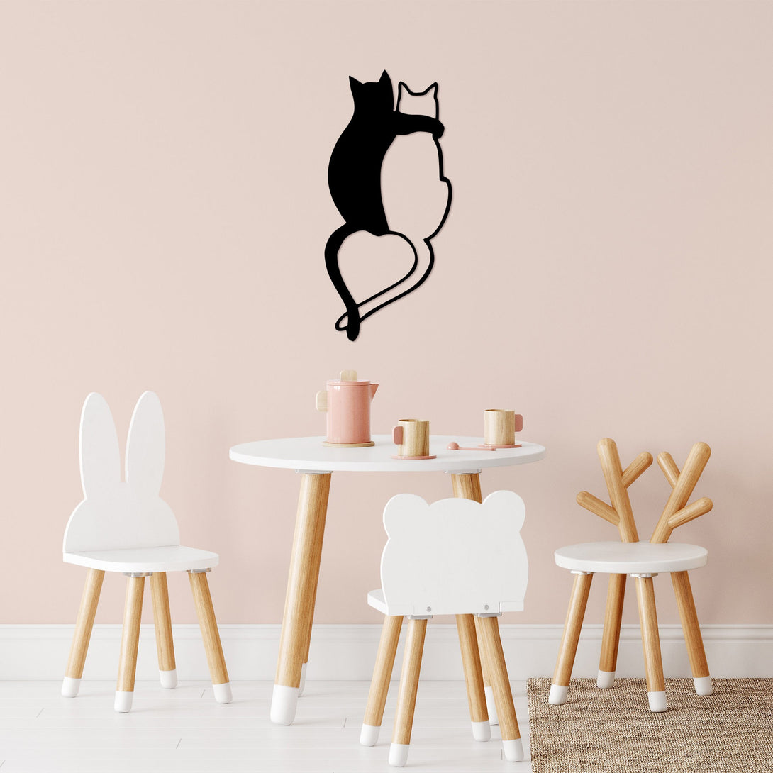Metalna zidna dekoracija, Love Cats - 478-Vasdom.hr