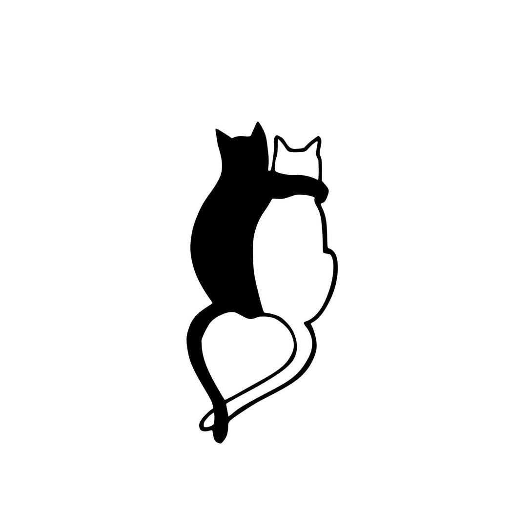 Metalna zidna dekoracija, Love Cats - 478-Vasdom.hr