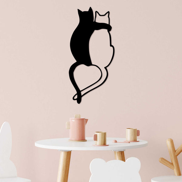 Metalna zidna dekoracija, Love Cats - 478-Vasdom.hr