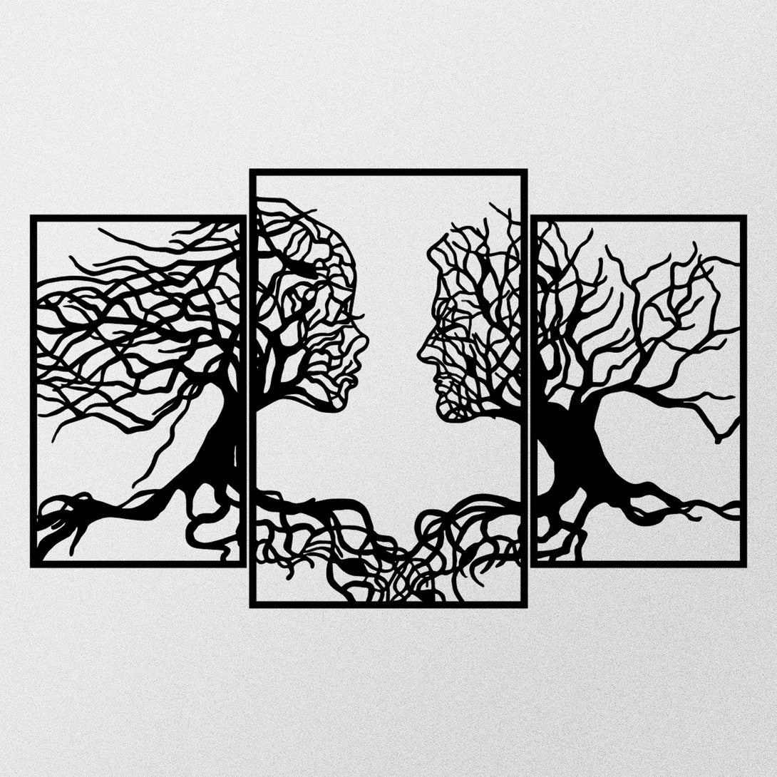 Metalna zidna dekoracija, Love Tree-Vasdom.hr