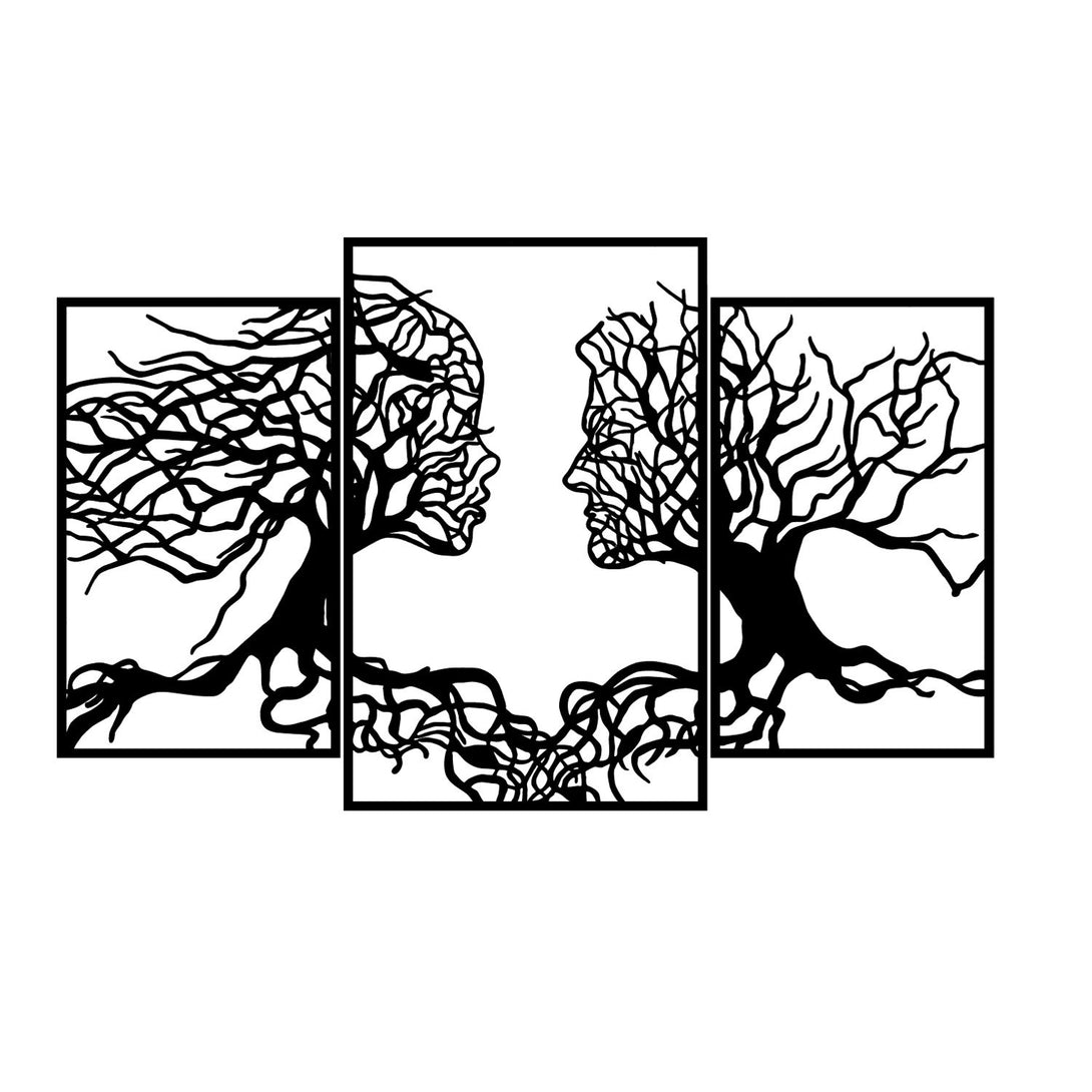 Metalna zidna dekoracija, Love Tree-Vasdom.hr